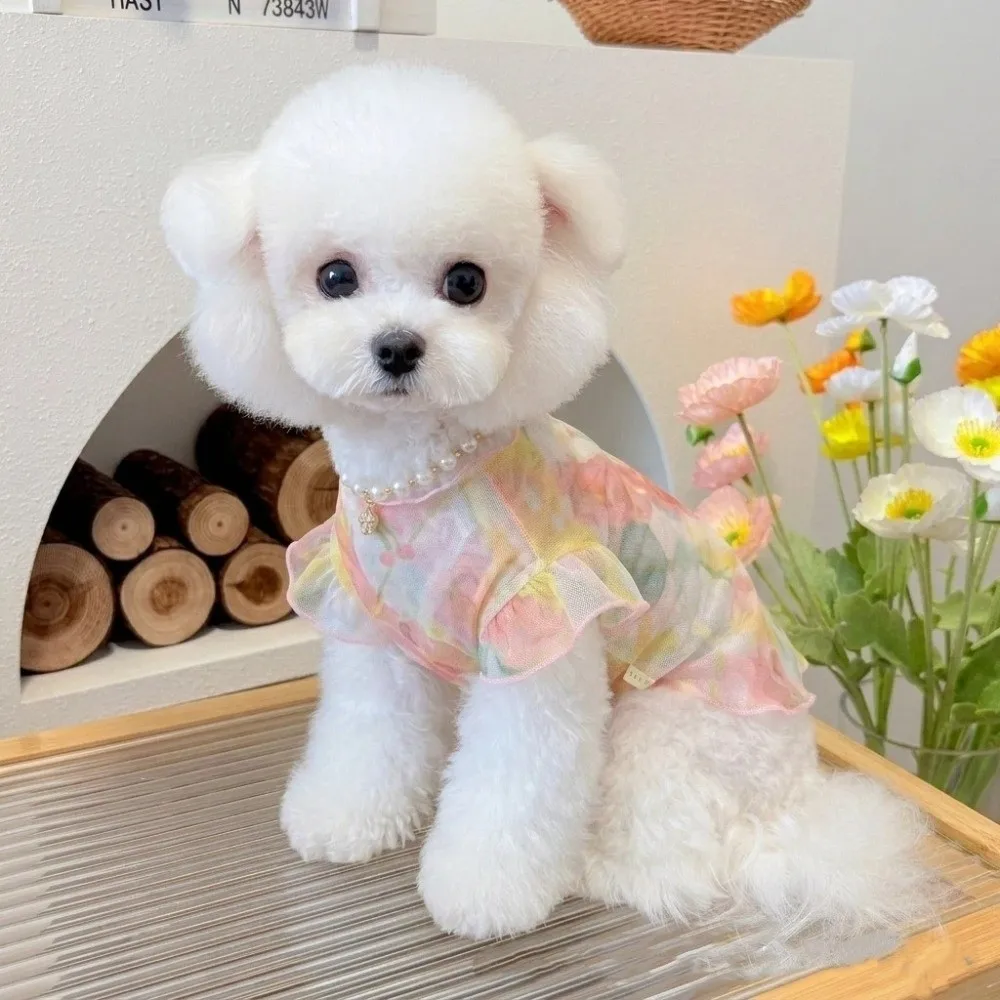 Gilet rafraîchissant pour chien, fin et respirant, protection solaire, style princesse, chemise anti-UV pour chien, manches souples anti-soleil, costume de protection solaire, usage quotidien