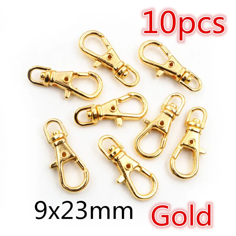 5-10pcs Snap Haken Trigger Clips Schnallen Für Keychain Hummer Karabiner Haken für Halskette Schlüssel Ring Verschluss schmuck Liefert