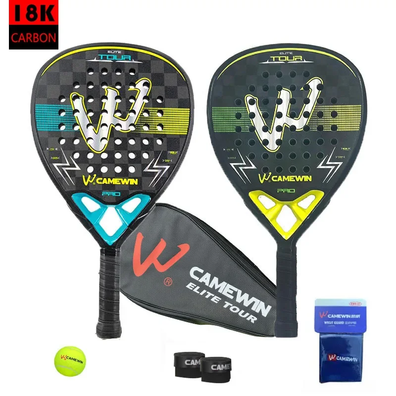 

2023 Camewin Padel Racket Beach Tennis 18k Carbon Fiber Raquet Cricket Bat Cover Dropshot Tennis Padel Man Bag Shovel