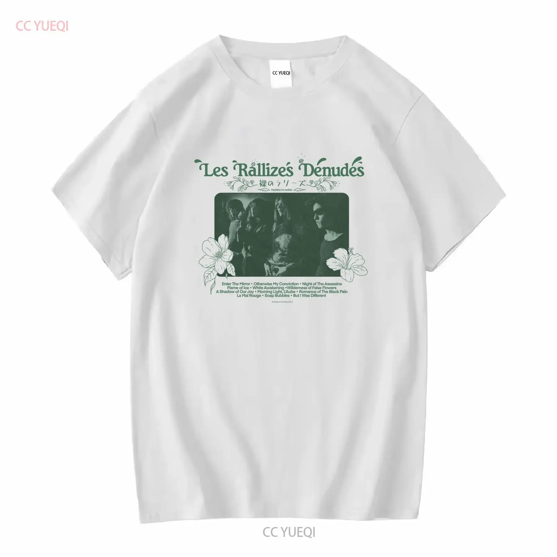 Les Rallizes Denudes shirt Japanese Psych Rock short sleeve T NH9553 long or sleeves vintage Washed Unisex graphic homme