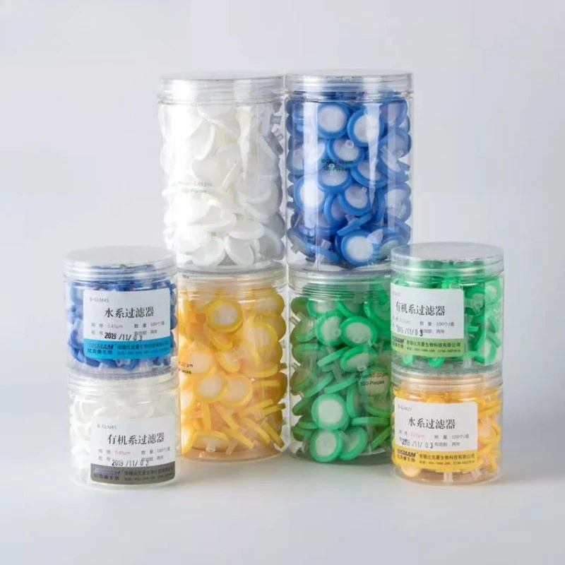 

DXY 100 шт./лот Одноразовые игольчатые фильтры с мембранами PTFE 0.22/0.45 мкм, PES, органической MCE, диаметр 13/25 мм