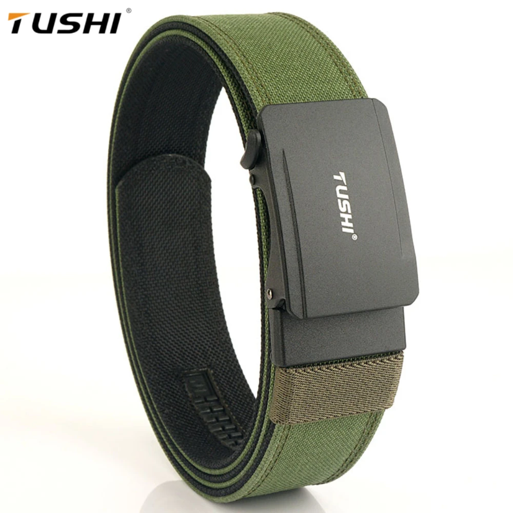 

TUSHI Brand 3.8cm double-layer reinforced automatic buckle shooting training quick hanging pistol belt nylon waist belt outdoor