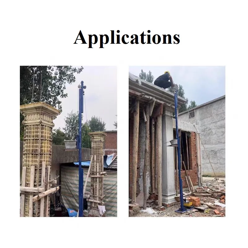 Portable 4-10 meters vertical material self-loading hoist for construction Concrete hoist