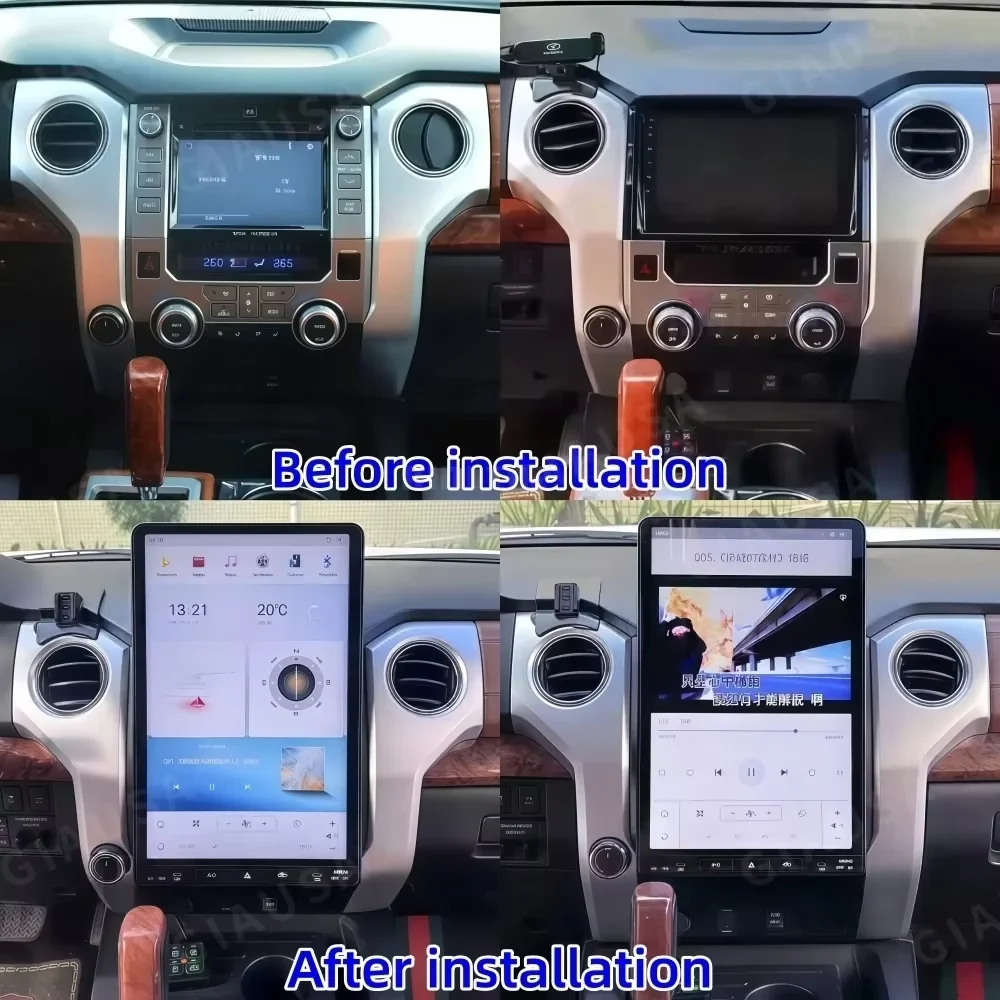 16.8 INCH Touch Screen Android 13 For Toyota Tundra 2014-2020 Car GPS Navigation Carplay Multimedia Play Radio Stereo Head Unit