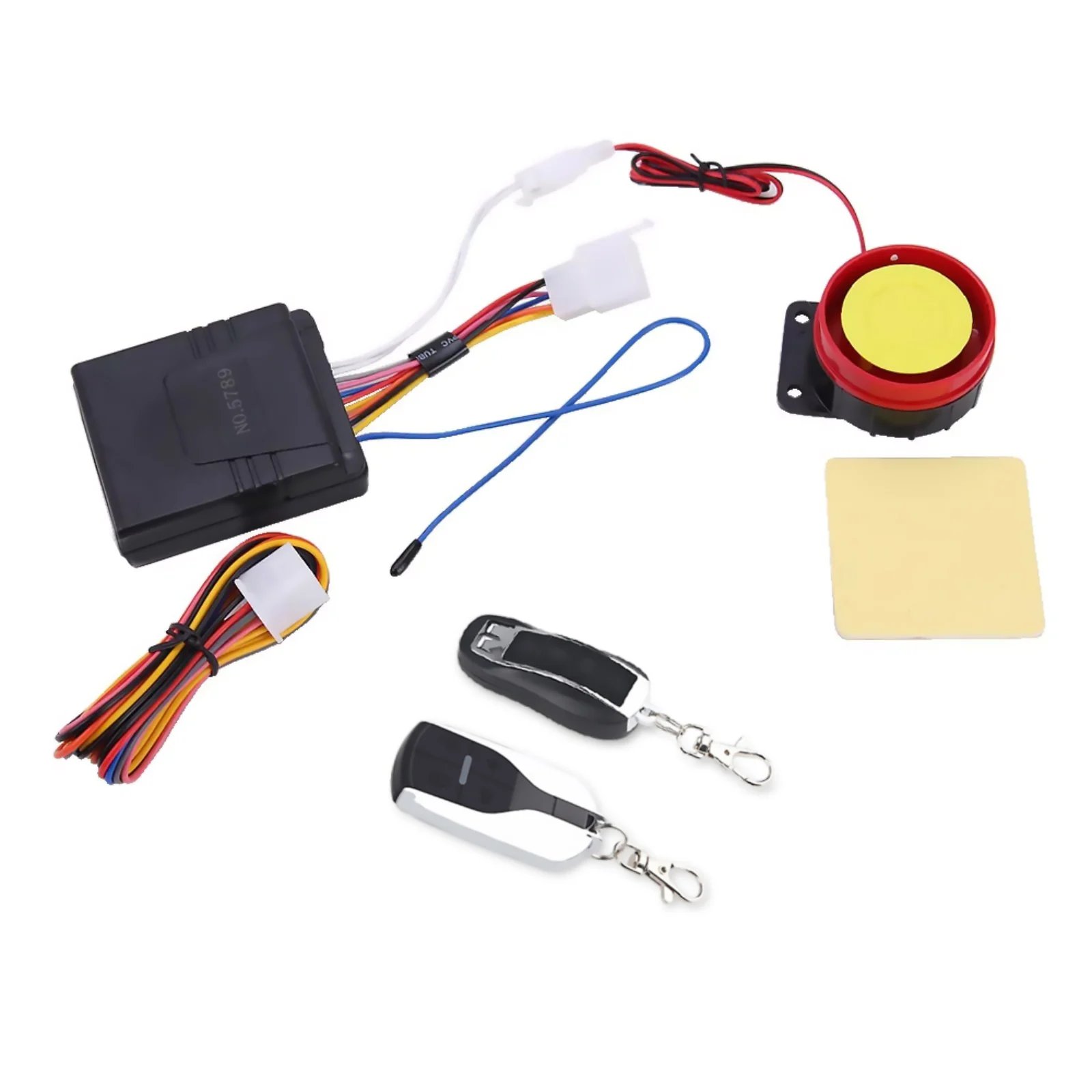 DC 12V Universal Motorcycle Alarm System One-way With Engine Start Remote Control Key Anti-theft Security Motorcycle Accessories