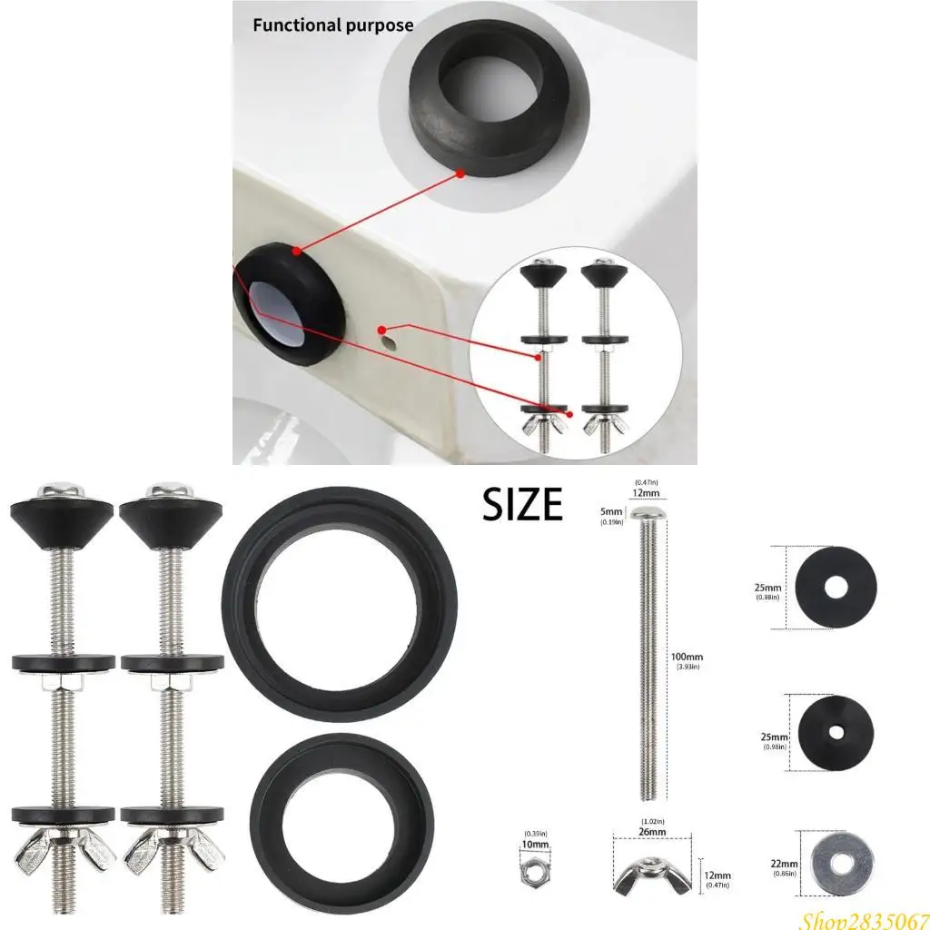 

Туалетный резервуар фиксированные винты туалетные болоты сиденья наборы из тяжелых туалетных болтов замена туалетных аксессуаров