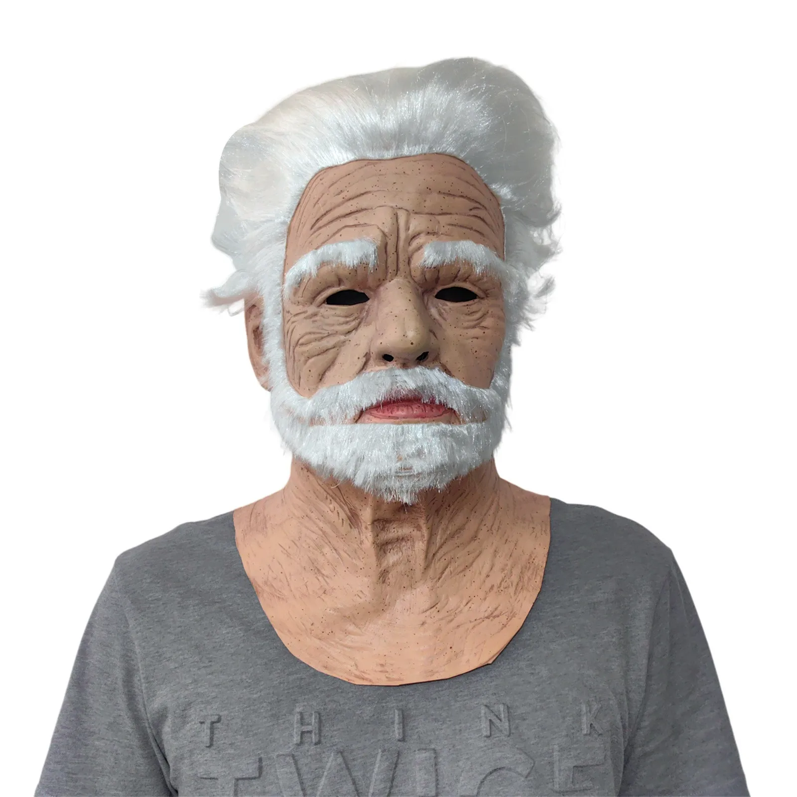 

Halloween Old Man Mask Full Face Roleplay Mask Realistic Headgear Costume Party Cosplay Mask Masquerade Prop Accessories