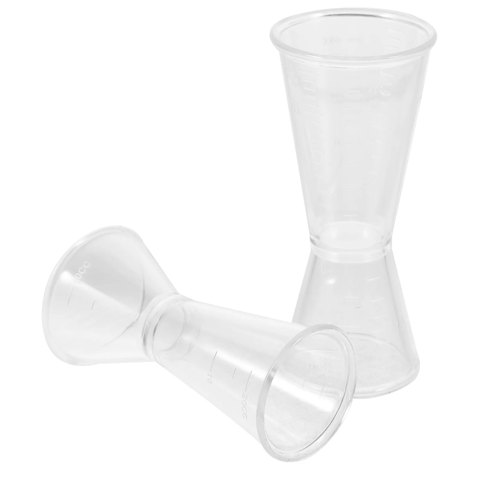 

2pcs Cocktail Shaker Jigger 10 20CC 20 40CC Resin Shot Measure Accurate Tool for Bartender Bar Accessories