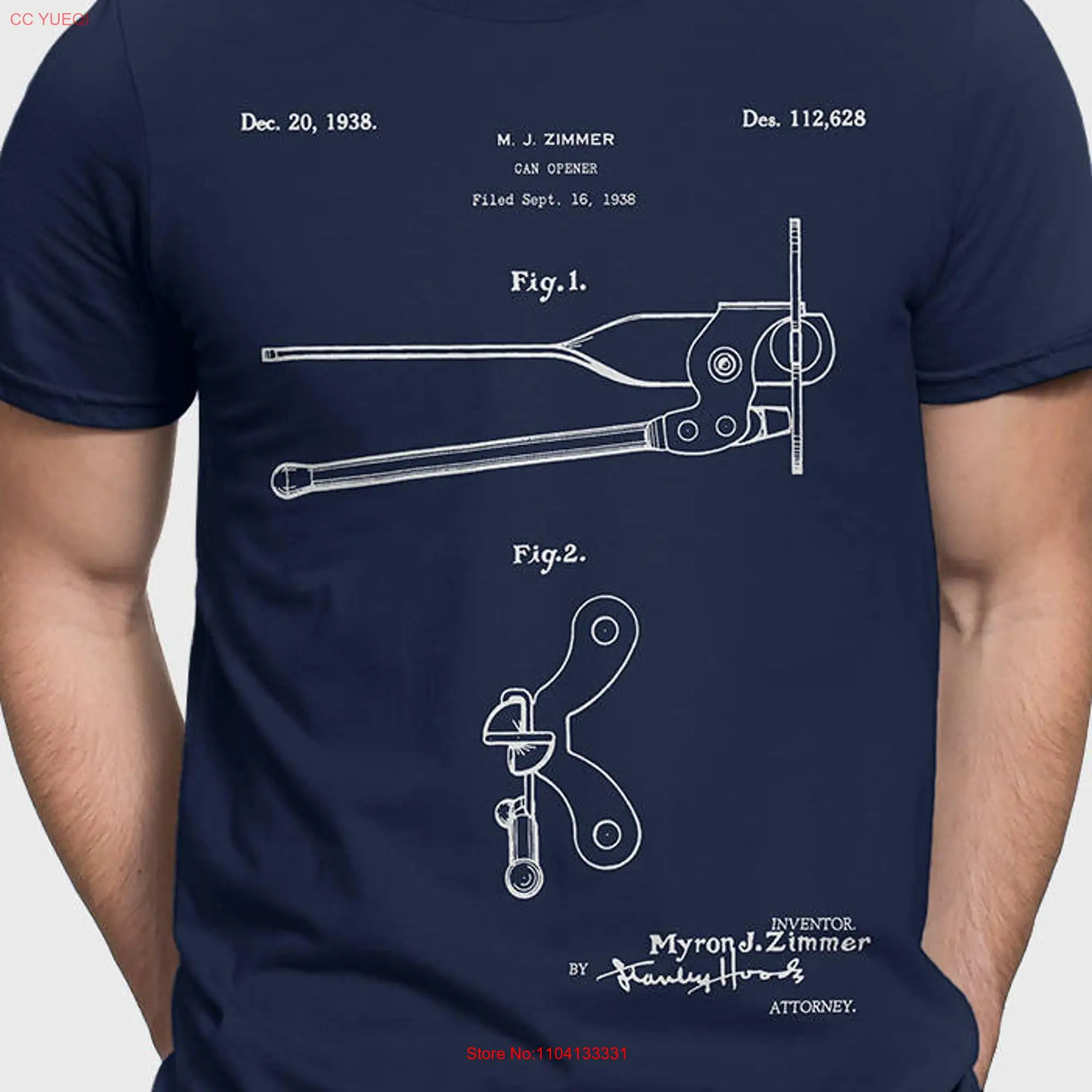 Chef T Shirt For Cook Can Opener Cooking Utensils College Foodie P448 long or short sleeves