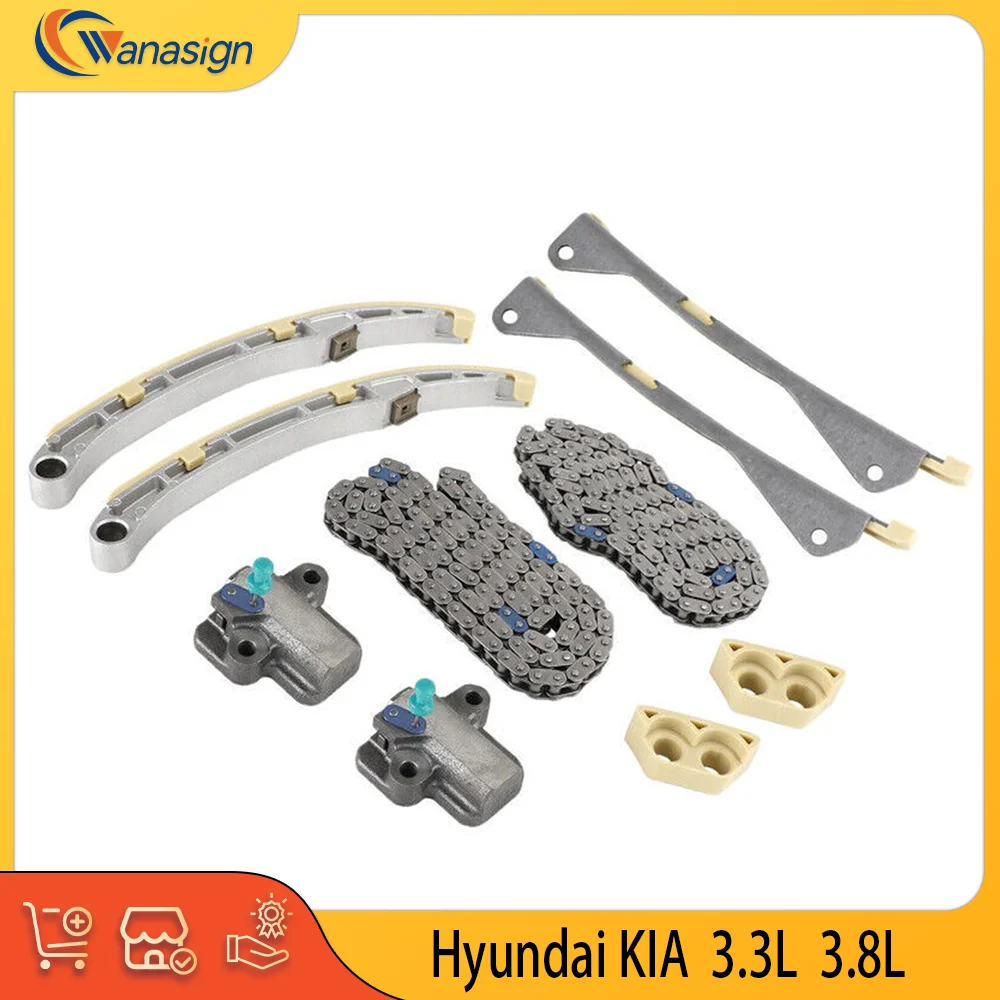 Engine parts Timing Chain Kit For Hyundai Genesis KIA 3.3L 3.8L V6 24V GAS GDI CVVT 3.3 3.8 L T 2009-2024