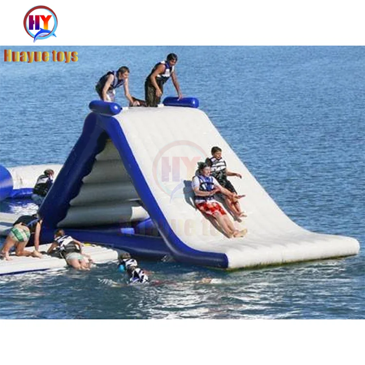 

Summer Water Sports Games Popular Jumping Floating Toys Water Sea Inflatable Tower Triangle Slide for Adults