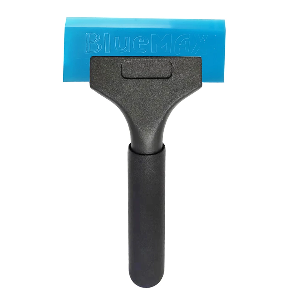 Blue Rubber Blade Water Squeegee Auto Film Wiper Ice Scraper Window Vinyl Smooth Spatula Window Tint Tools Frosted Handle