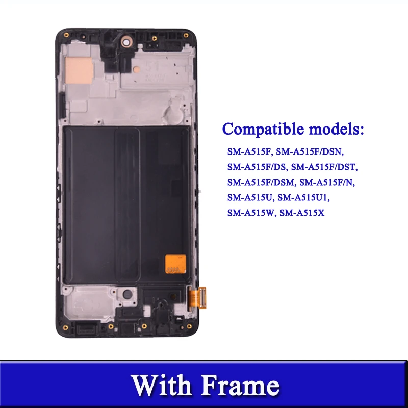 Screen For Samsung Galaxy A51 LCD A515 A515F A515F/DS A515FD Display Screen Touch Digitizer Assembly Repair Part Of Mobile Phone
