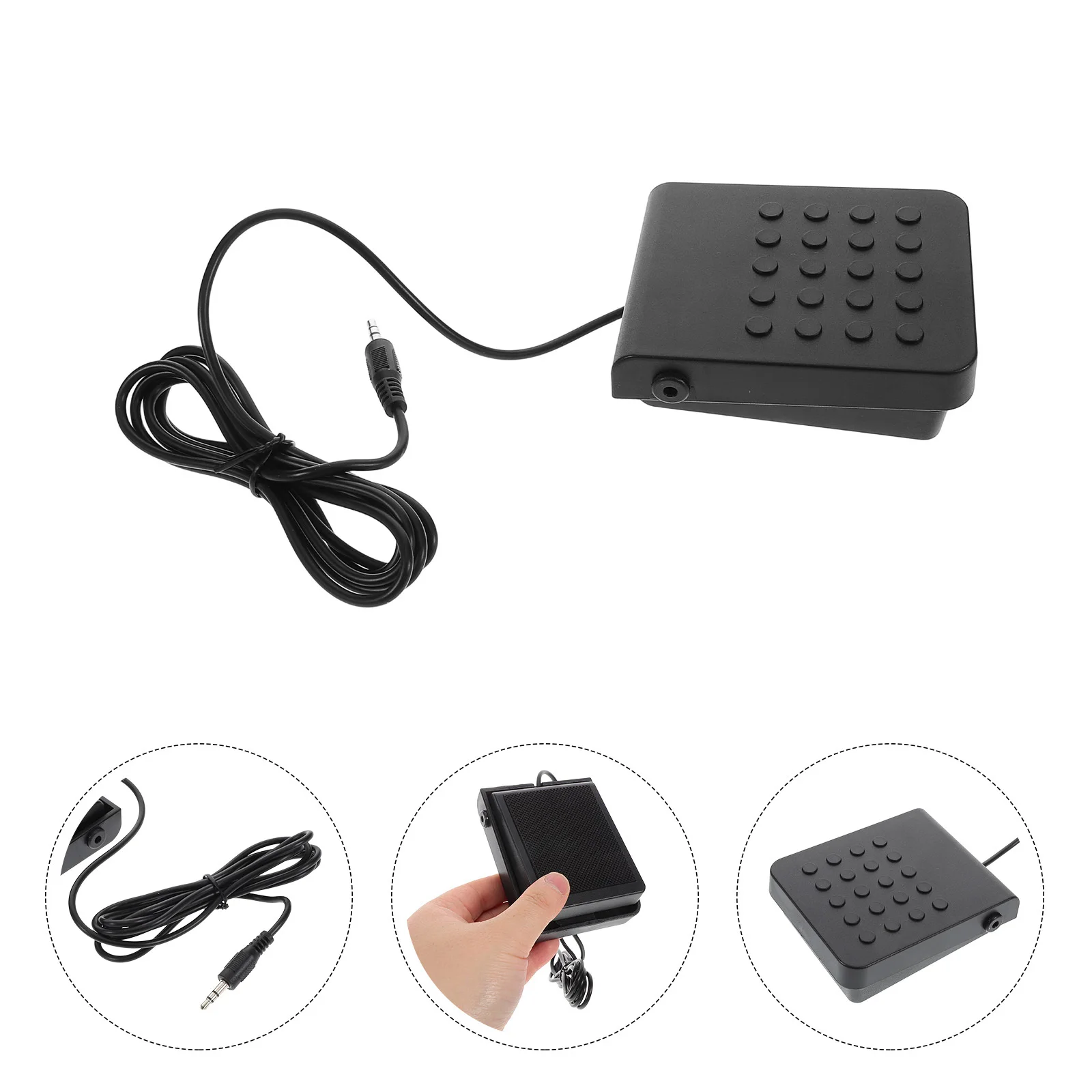 

Keyboard Sustain Pedal Sturdy Foot Pedal for Digital Pianos Midi Synthesizers Universal Non-Slip Design 3.5mm Jack