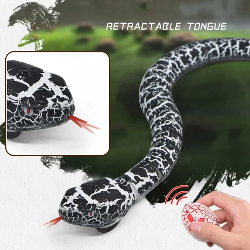 Fun Rc Snake Robots Toys for Kids Boys Children Girl Remote Control Animals Prank Cat Pets Simulation Rattlesnake Electric Cobra