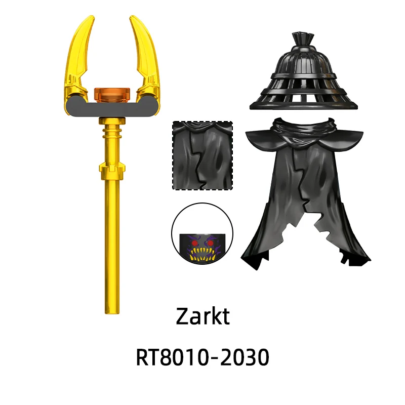 RT8010 Drix Kur Nokt Zarkt Rox 모델 블록 MOC 벽돌 세트 선물 장난감