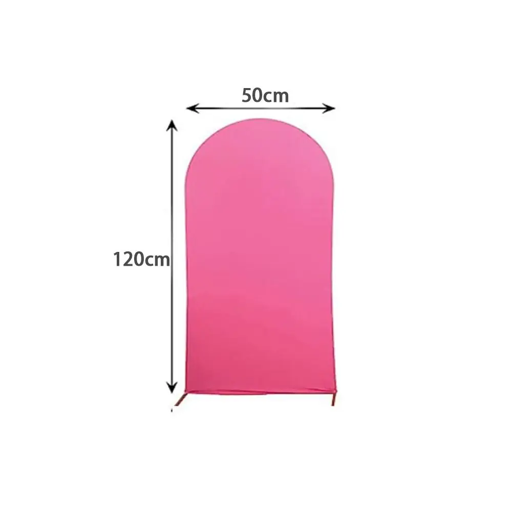 Wedding Arch Cover Fitted Wedding Arch Stand Covers Round Top Arch Backdrop Cover for Birthday Party Ceremony Banquet Decoration