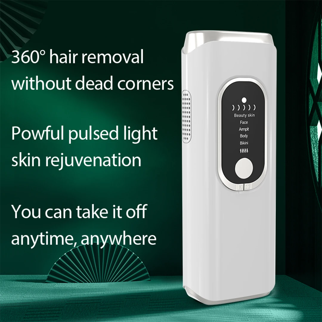 

Home Ice Cooling IPL Hair Removal Device Flashes Painless and Permanent Epilator For Face Body Arms Leg Bikini Hair