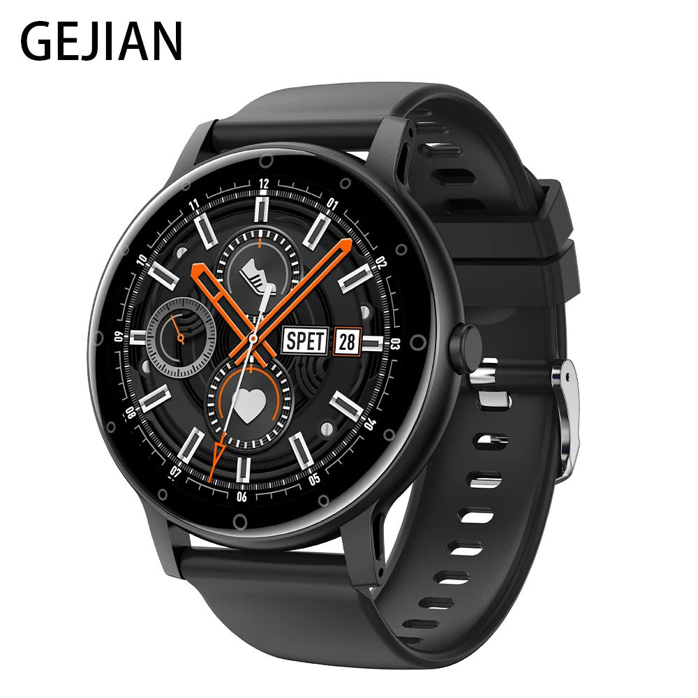 

GEJIAN Smart Watch Damen und Herren Sport und Fitness Tracker Smart Watch Herzfrequenz Wasserdichte Uhr Geeignet für IOS Android