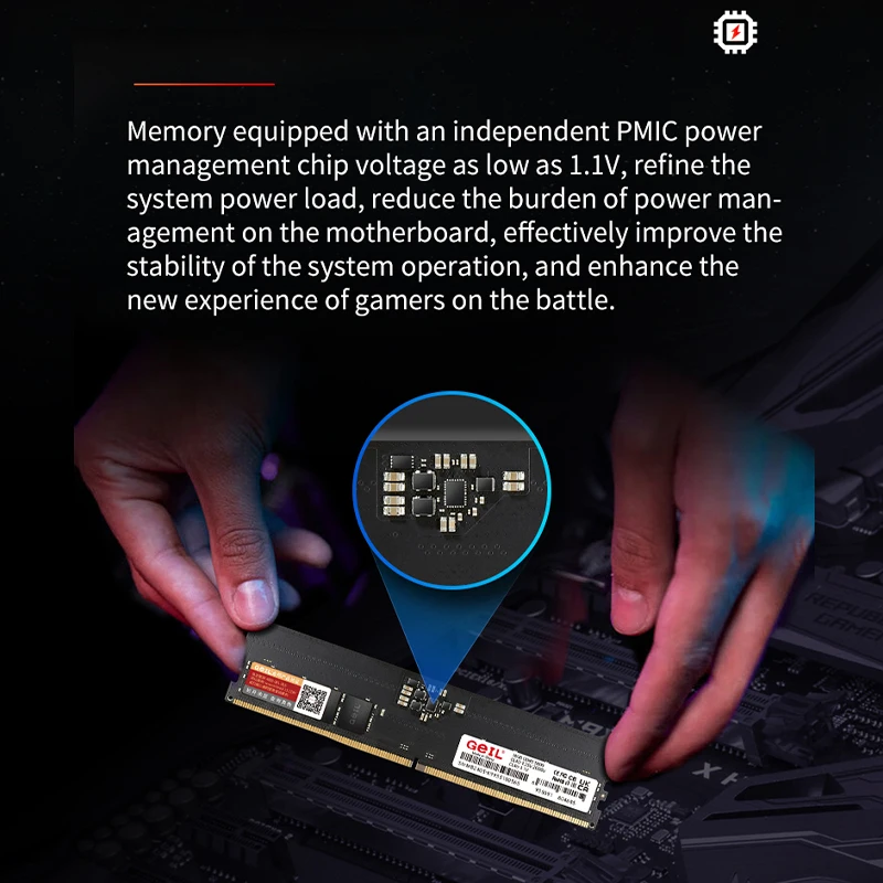Imagem -06 - Ram da Memória do Geil-ddr5 para o pc Computador Desktop Cl40-cl46 16g 32g 1.11.25v 5600mhz