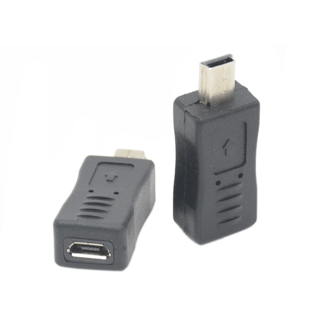 Micro USB Female to Mini USB Male Adapter Charger Adaptor Converter