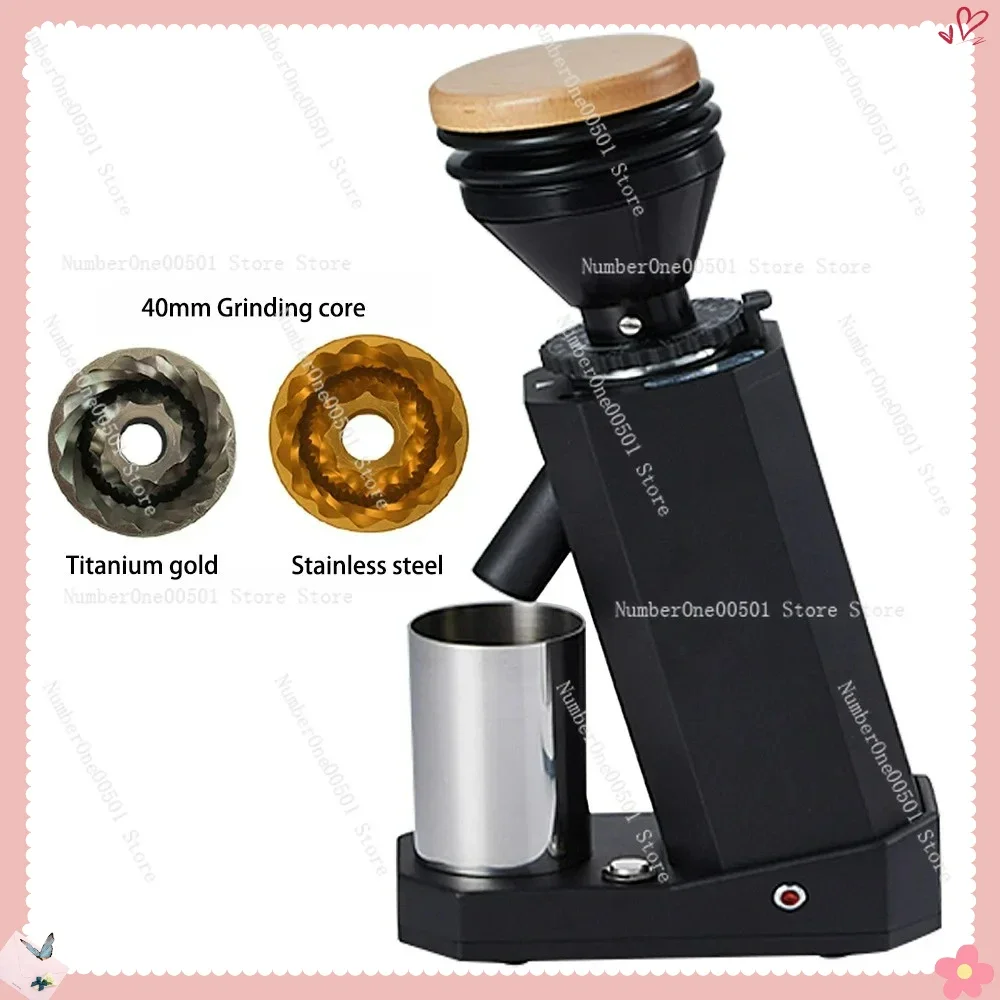 Coffee Grinder Electric 40mm Conical Burr Grinding System Commercial Low Temperature Dosing Grinder