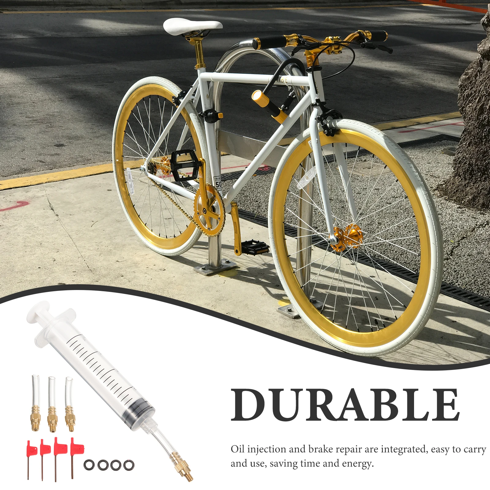 

Precision Oil Injection Head Brake Repair Tool Set Portable Bleed Kit For Bicycle Mending Cycle Brake Repair