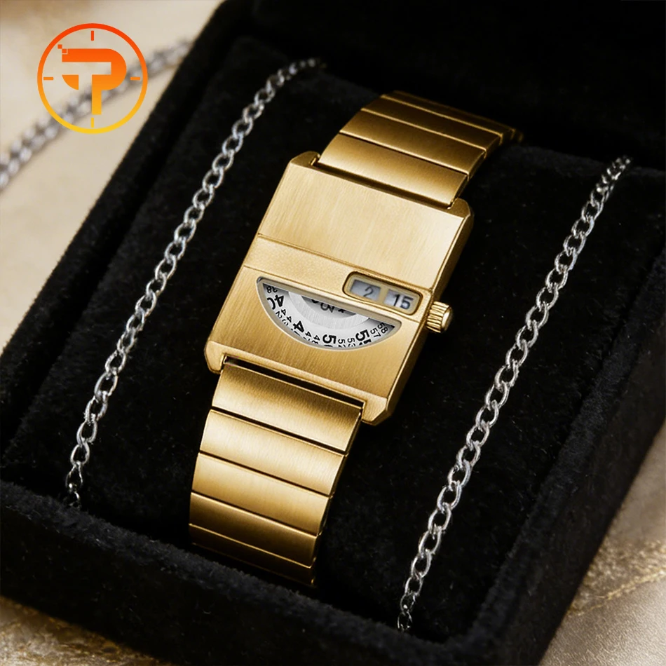 

Квадратные спортивные часы для мужчин, серебряный ремешок из нержавеющей стали, роскошные брендовые новые мужские часы, модные подарки высокого качества, кварцевые часы