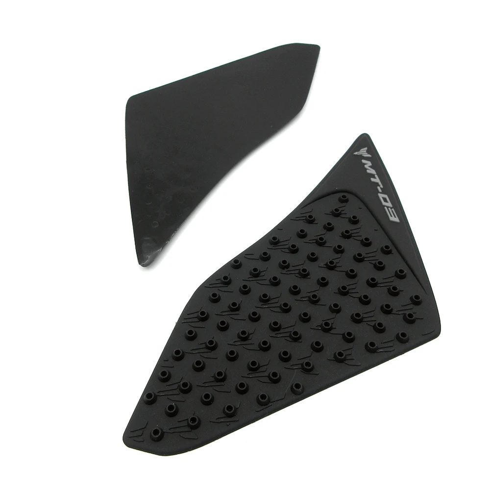 Motocicleta Anti Slip Tanque Pad Protector Adesivos, Gás Joelho Grip, Tração Decalques Laterais, Acessórios para Yamaha MT03, MT 03, 2015, 2016