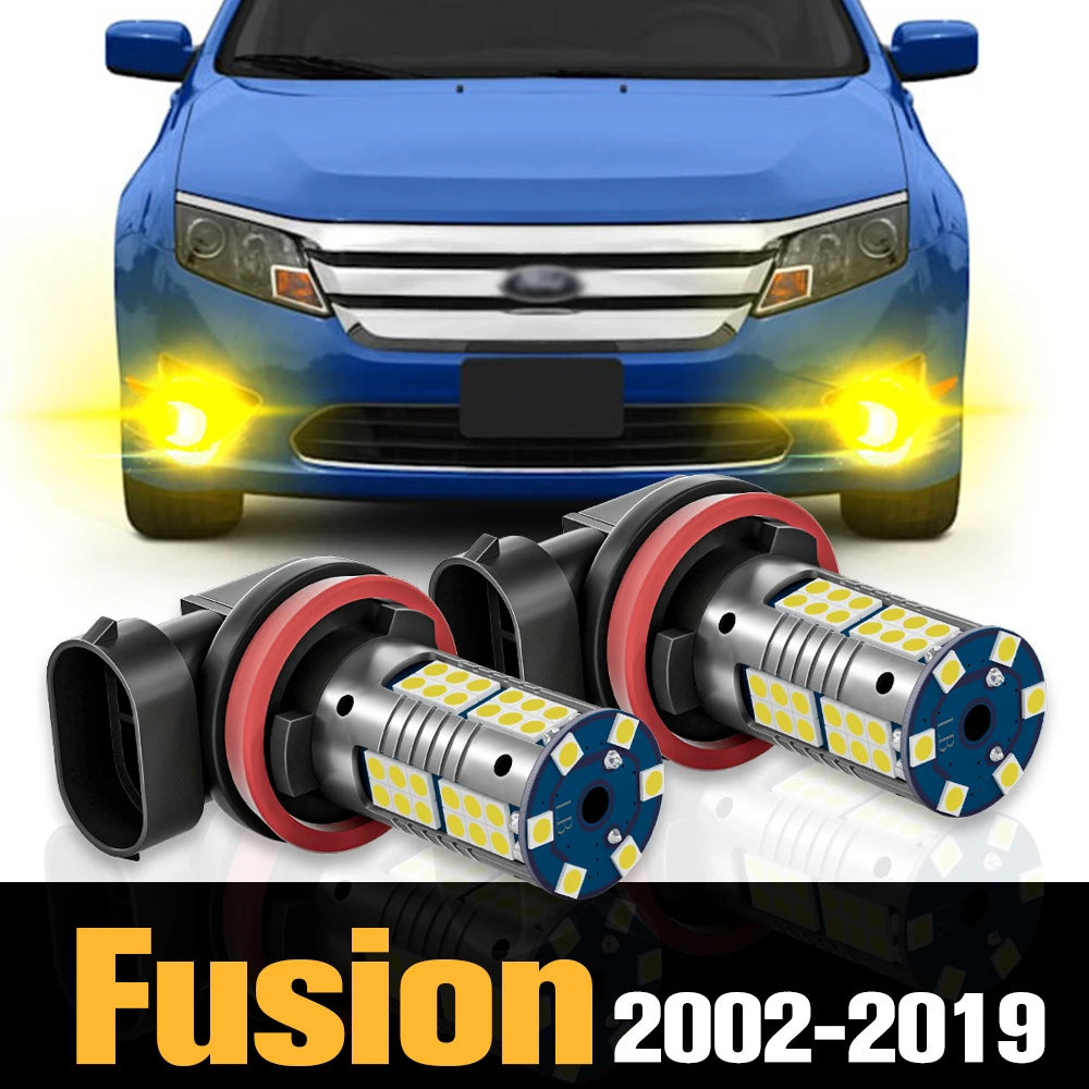 

2 шт. светодиодные противотуманные фары Canbus, аксессуары для Ford Fusion 2002-2019 2006 2007 2008 2009 2010 2011 2012 2013 2014 2015 2016