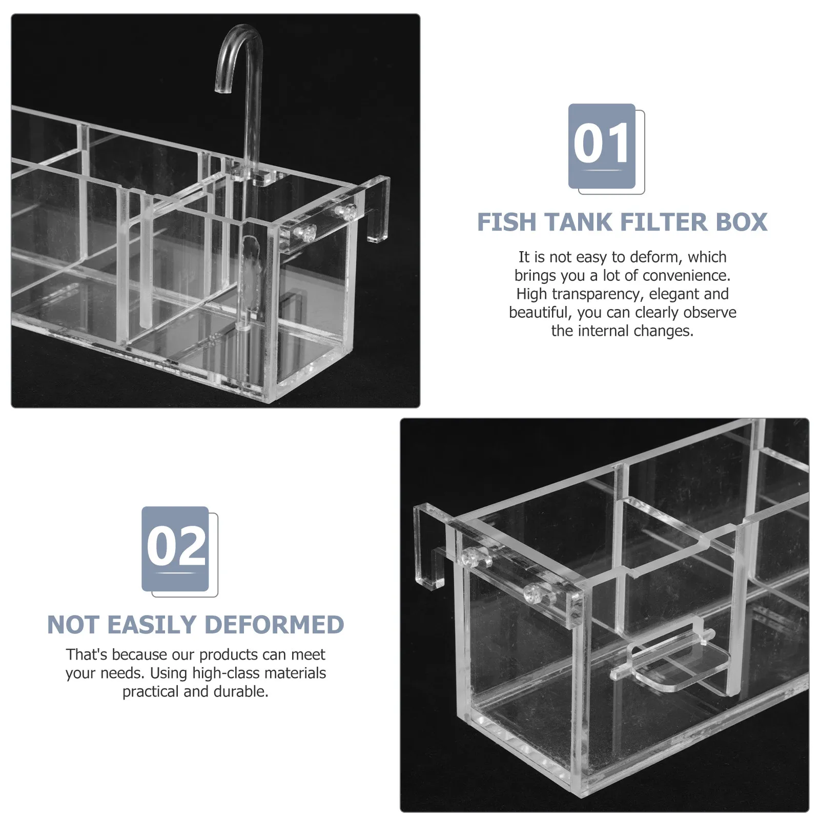 

Многофункциональный подвесной фильтр-бокс для аквариума: система очистки воды для дома и офиса, капельный фильтр для чистой воды