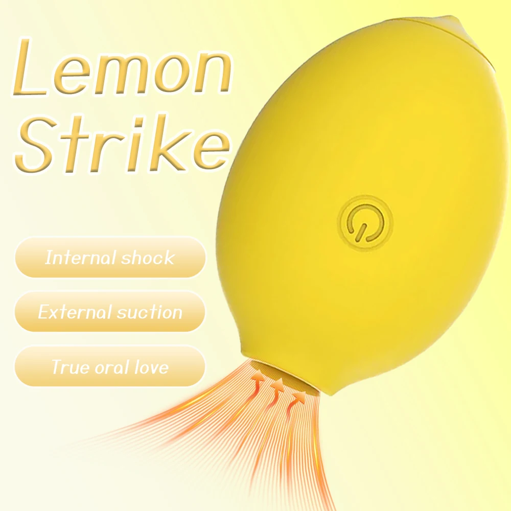 Lemon Clitoral Sucker Vibrator With 10 Powerful Sucking Modes_voghion.com