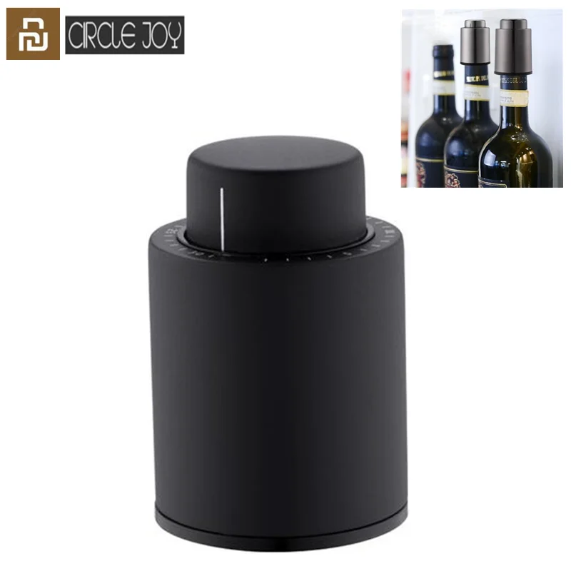 Youpin Kreis Freude Wein Stopper Kunststoff Vakuum Speicher Wein Stopper Elektrische Stopper Wein Korken