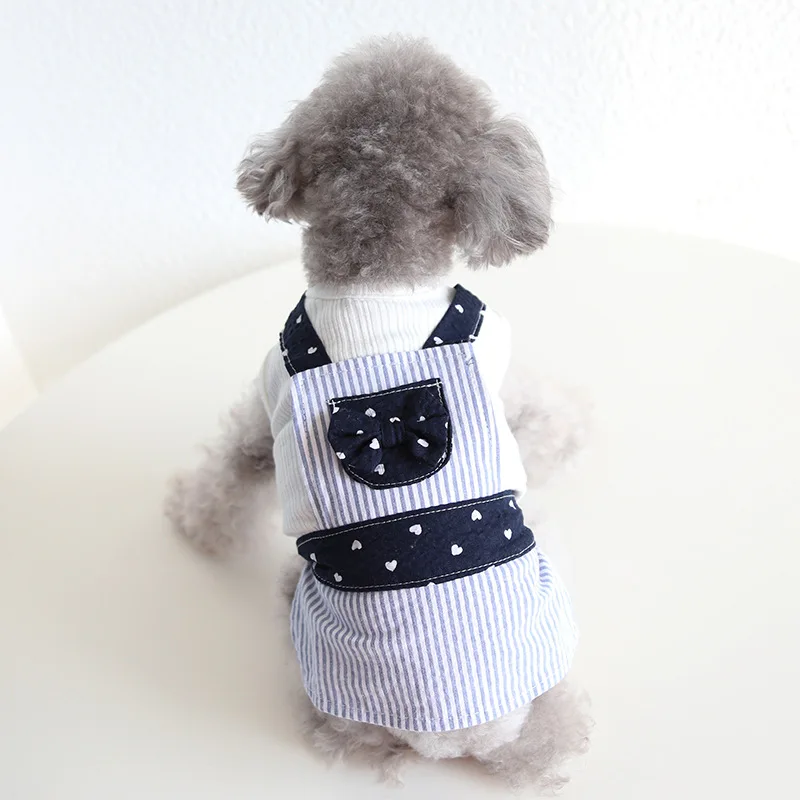 Cute Dog Bowknot XL Dress For Pet Dogs Fashion Luxury Summer Clothes Maltese Chihuahua Outfit Wholesale Dog Clothing New