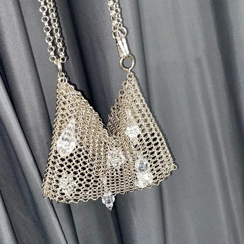 Rhinestone Crystal Gem Tote Bags Metal Shining Bling Women's Shoulder Bag Banquet Designer Handmade Evening Women Handbags