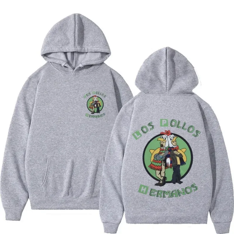 لوس بولوس هيرمانوس "Breaking Bad" مطبوعة الجرافيك بلوزات فضفاضة عادية Harajuku مقنعين سترة أنيقة على الموضة ملابس رياضية #4