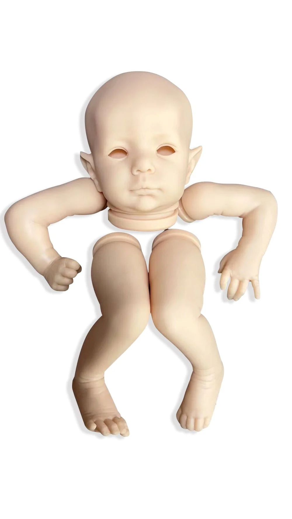 20inch Reborn Doll Kit ELF-FEE Unfinished Unpainted Fair Elf Unpainted Doll Parts with Cloth body DIY Doll kit Reborn Supply