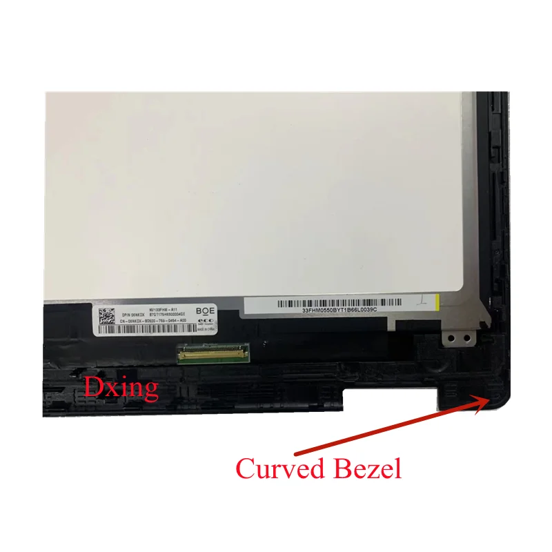 13.3 "DELL Inspiron 13 5368 5378 5379 p69g LCD 화면 + 터치 디지타이저 어셈블리 + 프레임 베젤 B133HAB01.0 NV…