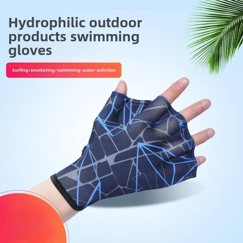 

Professional Webbed Swim Gloves Frog Foot Design Nylon Diving Paddles Multifunctional Waterproof Training Equipment for Swimmers