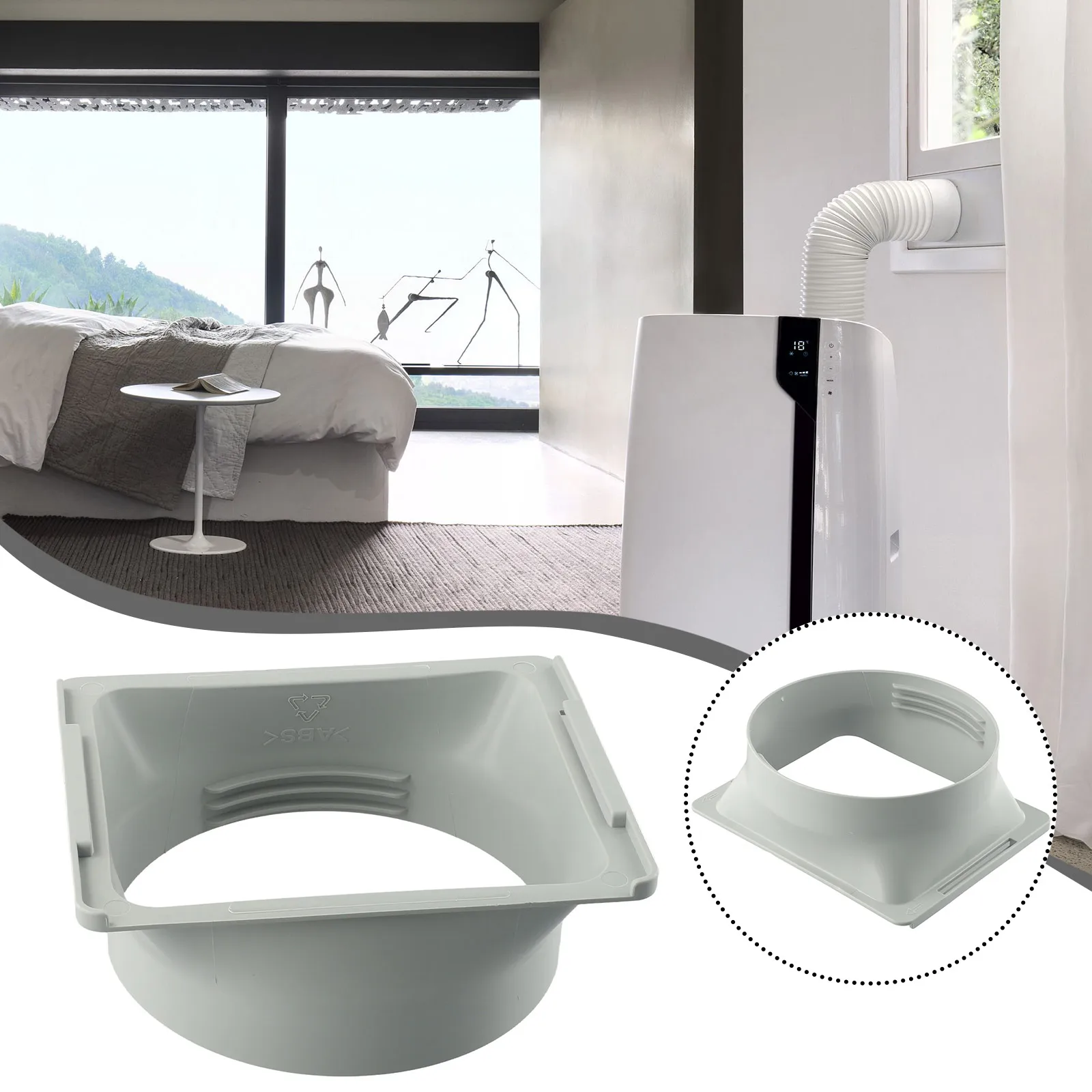 Exhaust Pipe Convenient and Reliable Portable Air Conditioner Exhaust Hose Adapter Suitable for all Portable AC Units