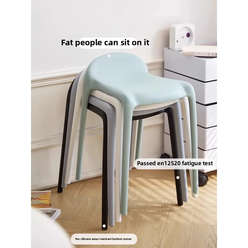 

Plastic chairs Dining table and chairs Thickened stackable rental room Leisure suitable for bedrooms and living rooms