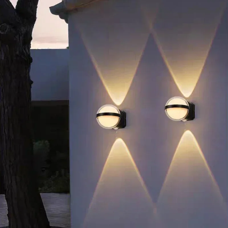 

Ip65 Waterproof Led Outdoor Wall Lamp Circular Indoor and Corridor Aisle Courtyard Living Room Bedroom