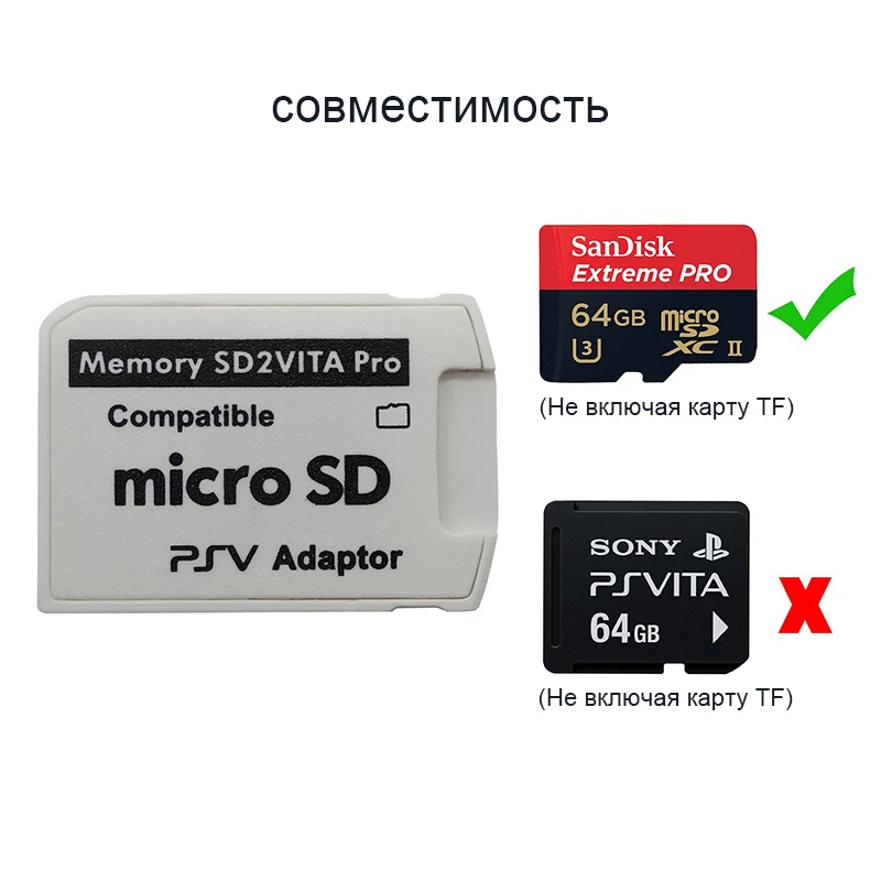 데이터 프로그 SD2VITA PSVita 메모리 마이크로 카드, PS Vita SD 게임 카드, 1000/2000 SD 카드 슬롯 어댑터, 3.60 시스템 SD 카드