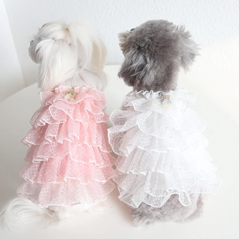 

Dog Dresses for Small Dogs Cute Princess Dresses Solid Party Wedding Dresses Dog Dresses Fashion Sweet Cat Dresses Pet Products