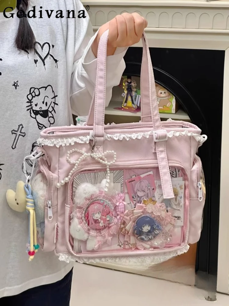 

Original Two-dimensional Pain Bag Cute Baby Bag Japanese Girl Comic Show Jk Student Daily Commute Versatile Messenger Bag