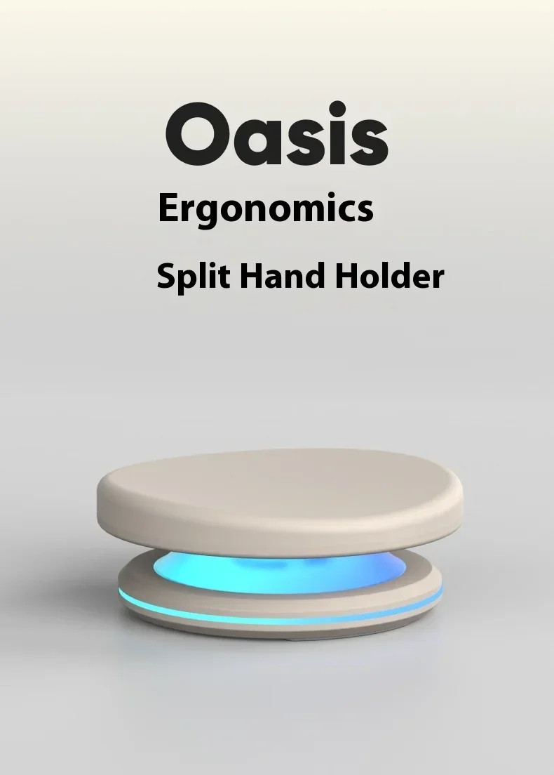 Imagem -03 - Oasis-hand Support Split Palm Rest para Teclado Mecânico Movable Rgb Ergonomic Wrist Rest pc Gaming Acessório de Escritório