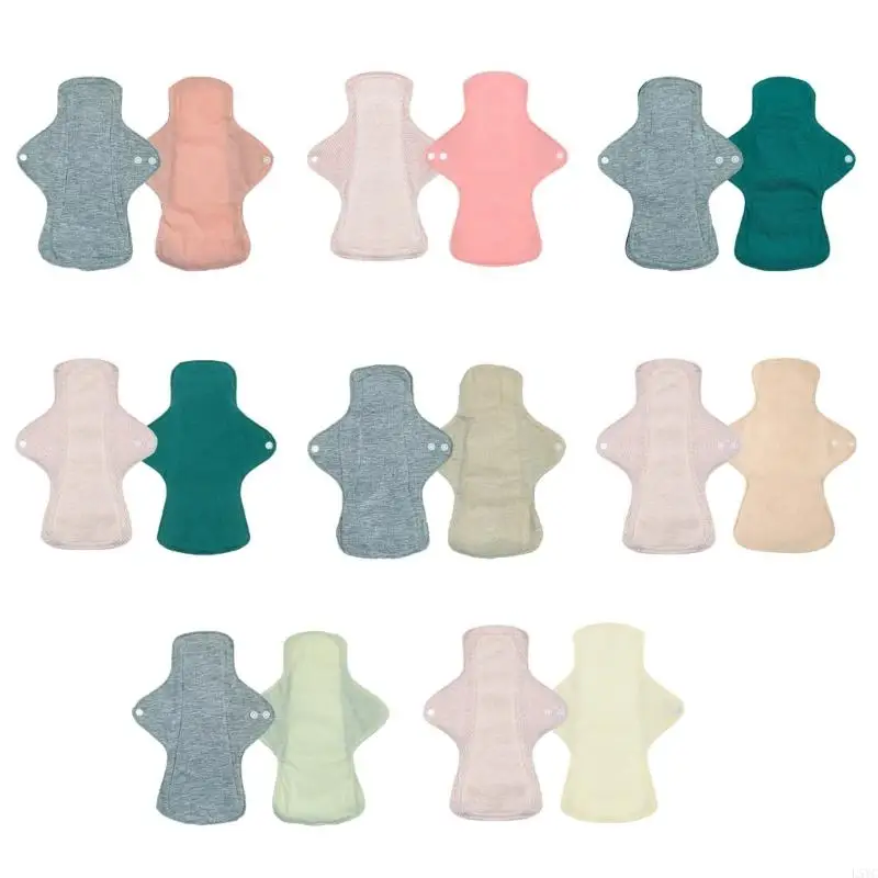 

L5YC Women's Hygiene Sanitary Pad Soft Cotton Washable Reusable Cloth Panty Liner