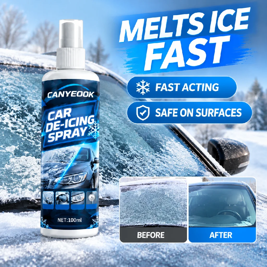 CANYEOOK Vehicle Frost Remover Fast Melt Ice Snow Avoid Rough Deicing For Windshield Mirror Lamp Door Lock And Latch