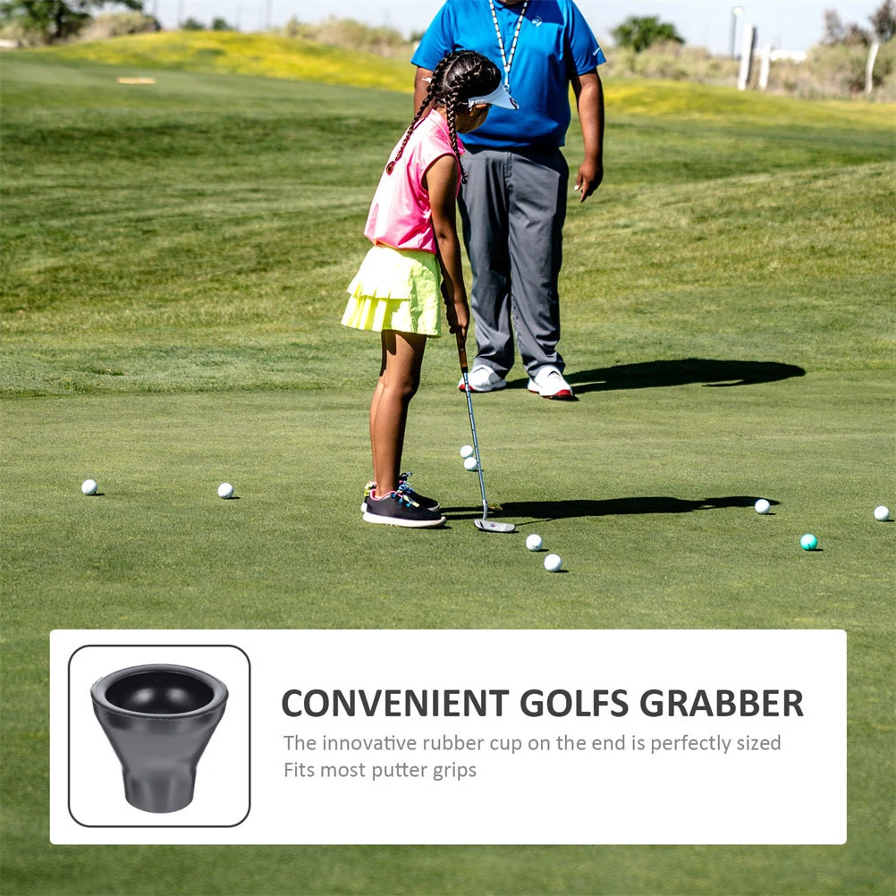 

8Pcs Golf Ball Retriever Rubber Putter Picker Easy Use No Bend Back Relief Long Lasting Durable Practical Golfs Accessories