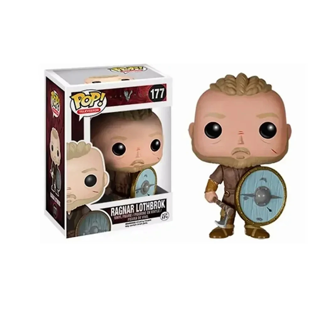 FUNKO POP Viking Legend Figure Dolls Lagertha 178# Ragnar Lothbrok 177# Action Figures Desktop Decoration Model Ornament Gift